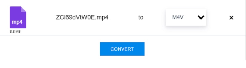 AnyConv で MKV を M4V に変換