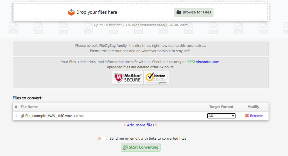 FILEZIGZAG ファイル変換