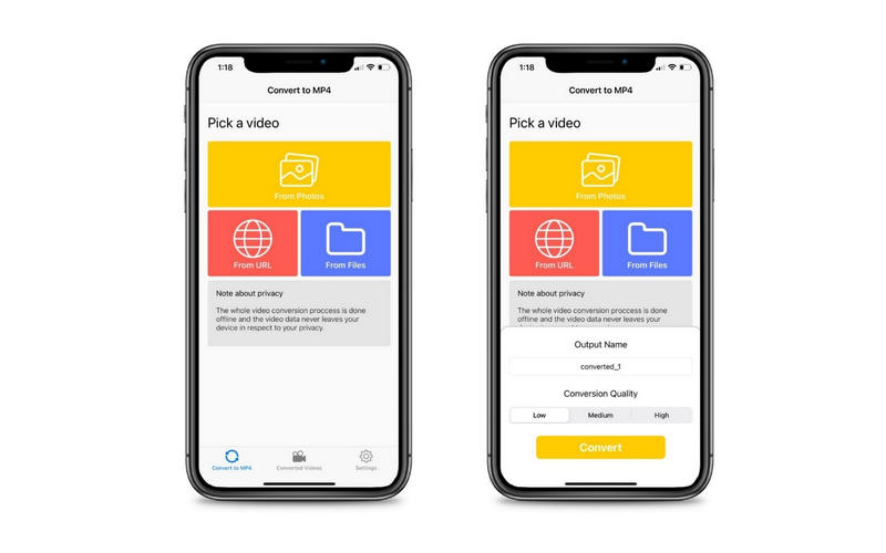 MP4 Maker モバイルアプリ