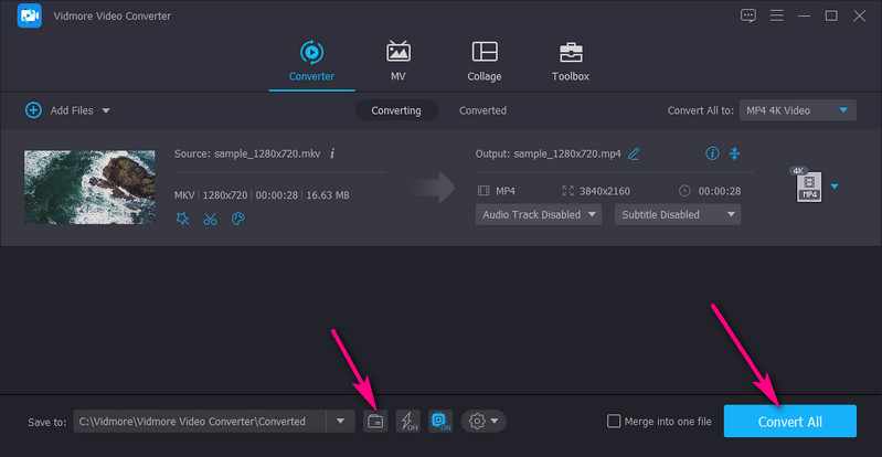 Vidmore 変換の開始