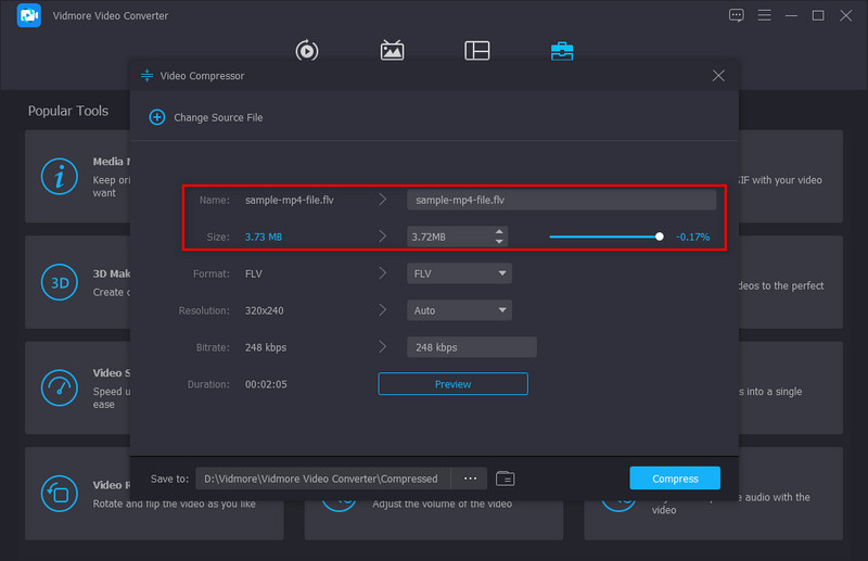 サイズ調整（Vidmore）