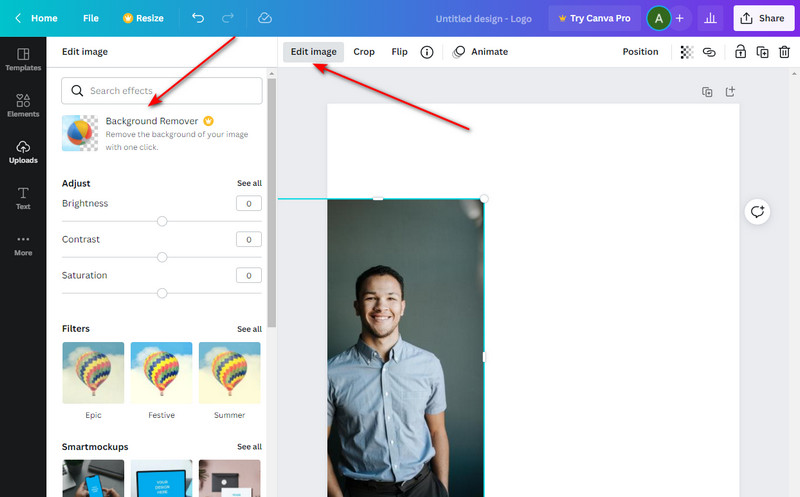 Canva 背景リムーバー