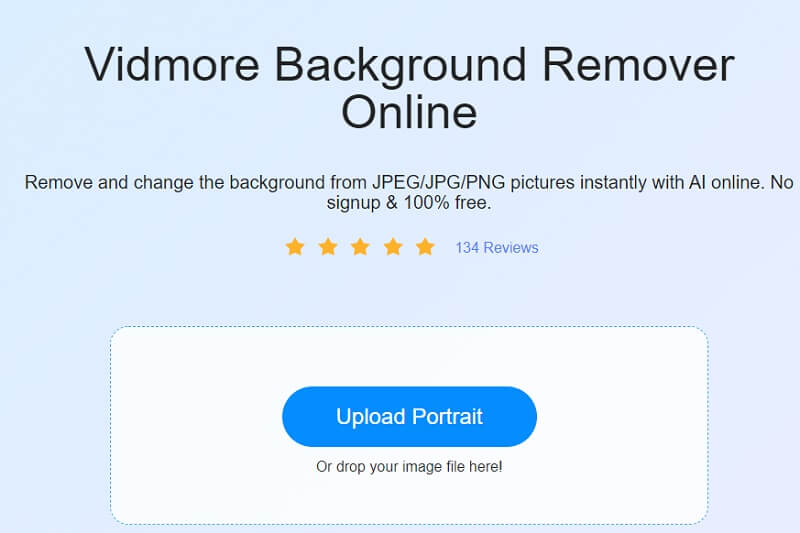 Vidmore Background Remover をダウンロードをクリック
