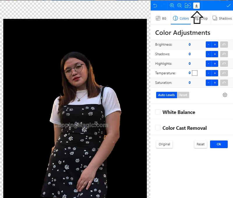 ClipMagic 画像をダウンロード