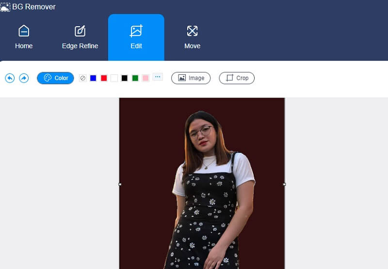 Vidmore Background Remover の背景色を変更