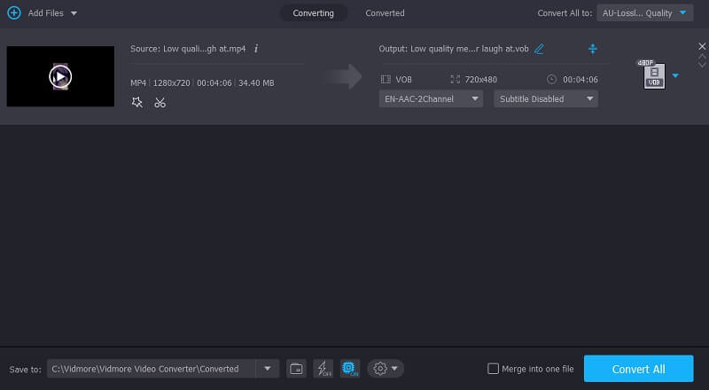 VOB を変換 Vidmore