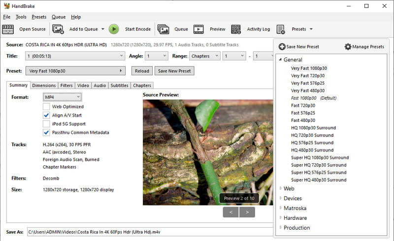 Handbrake 圧縮ツール