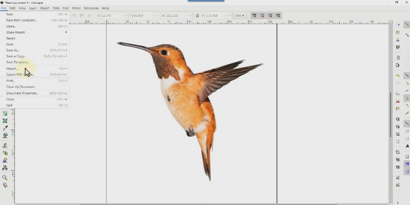 InkScape インターフェース