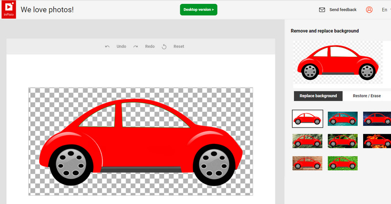 INPIXIO Webインターフェース