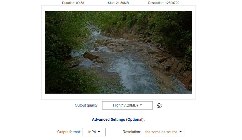 KeepVid オンライン圧縮