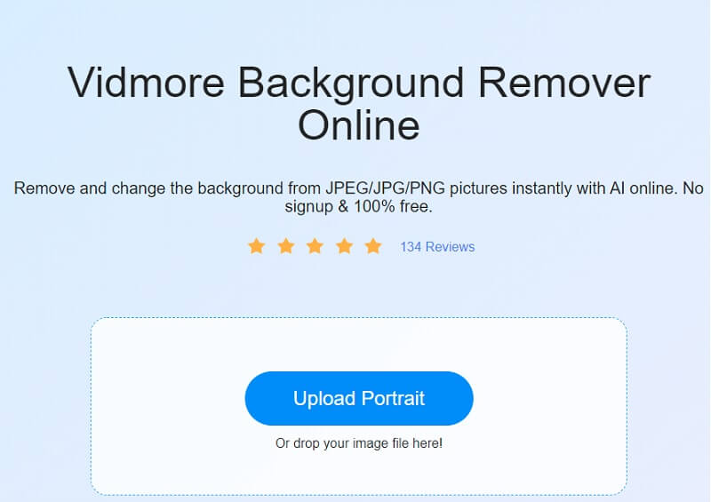 Vidmore Background Remover の起動