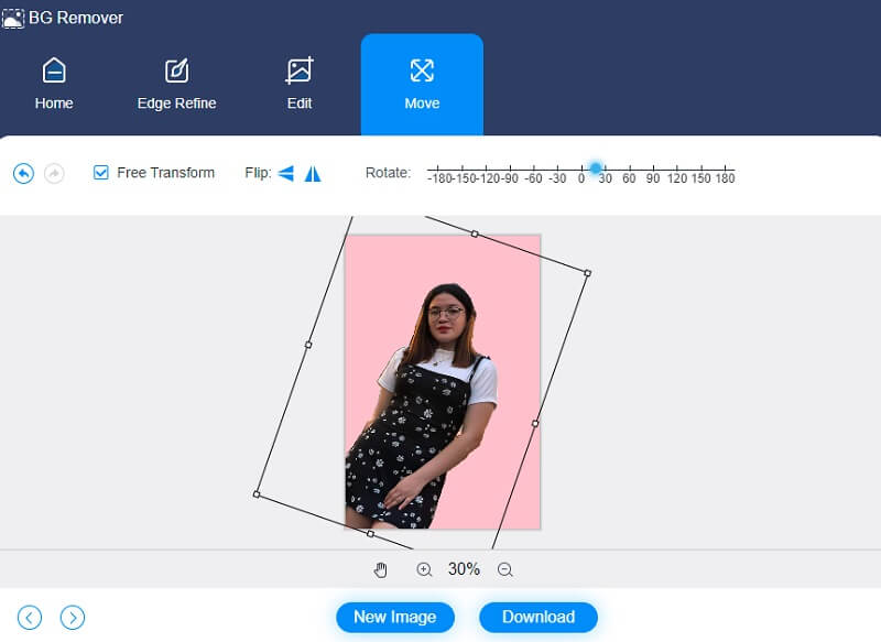 Vidmore Background Remover で回転・反転