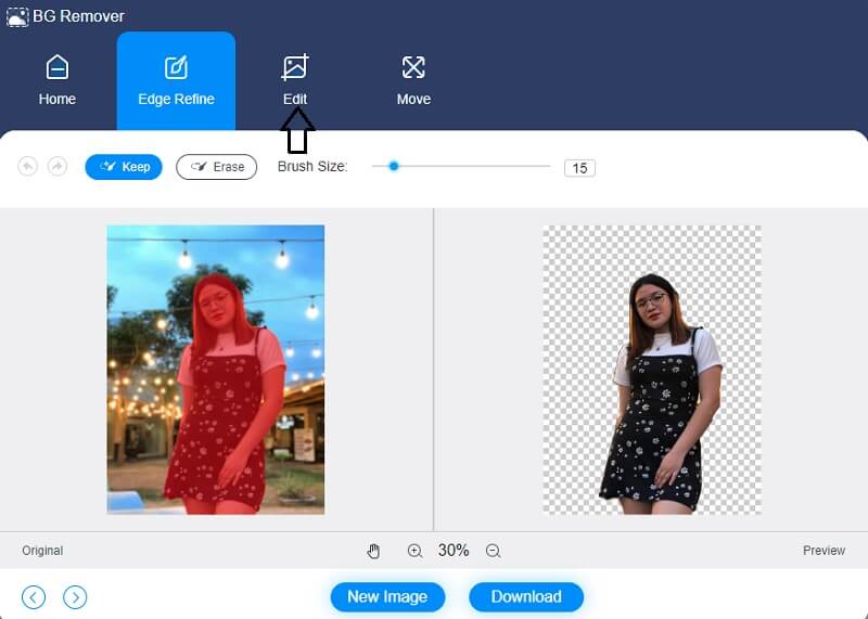 Vidmore Background Remover で編集