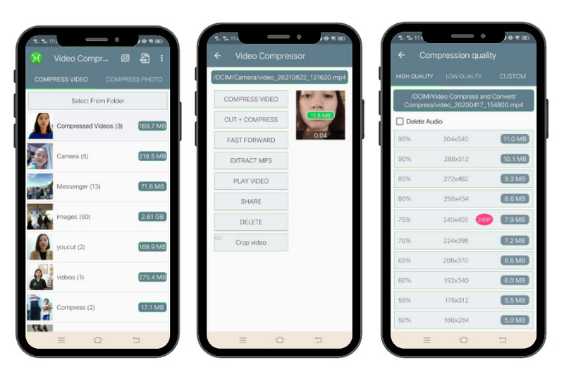 動画圧縮アプリケーション