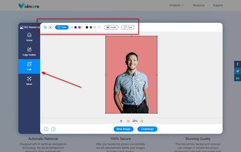 Vidmore Bro 背景の変更