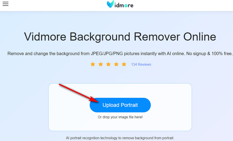 Vidmore Bro 写真をアップロード