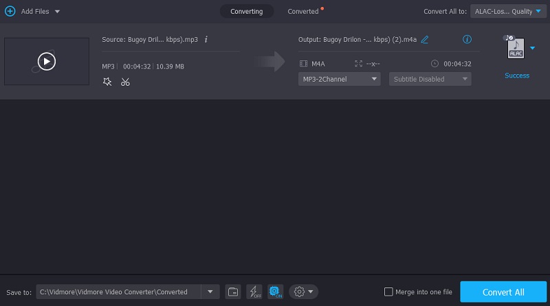 ALACをFLACに変換 Vidmore