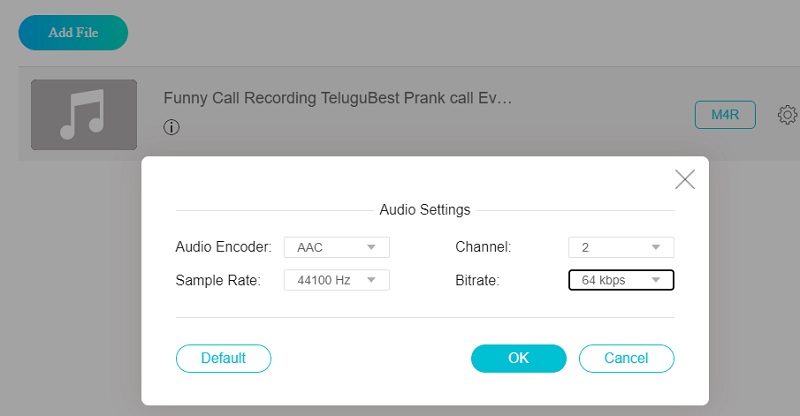 M4R を編集 Vidmore オンライン