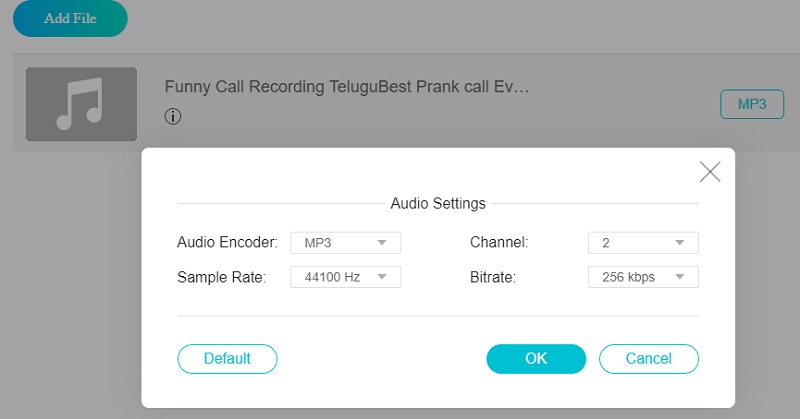 Vidmore オンラインで MP3 を編集