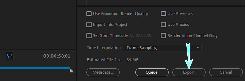 動画を書き出し