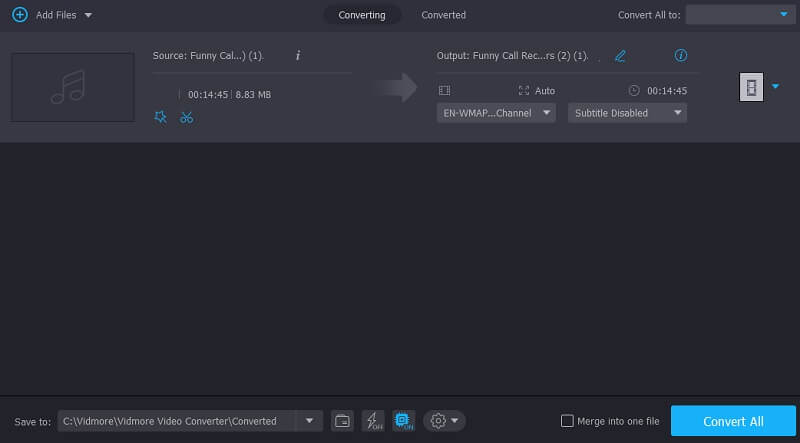 ファイルを変換 Vidmore