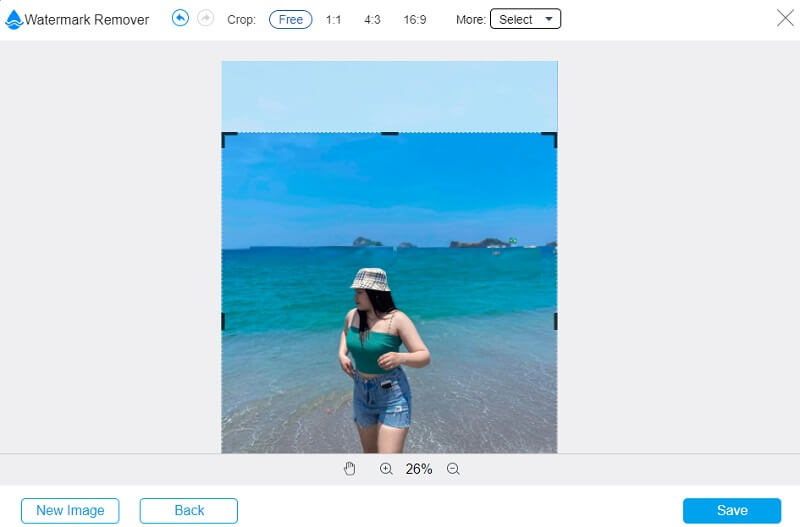 画像トリミング Vidmore