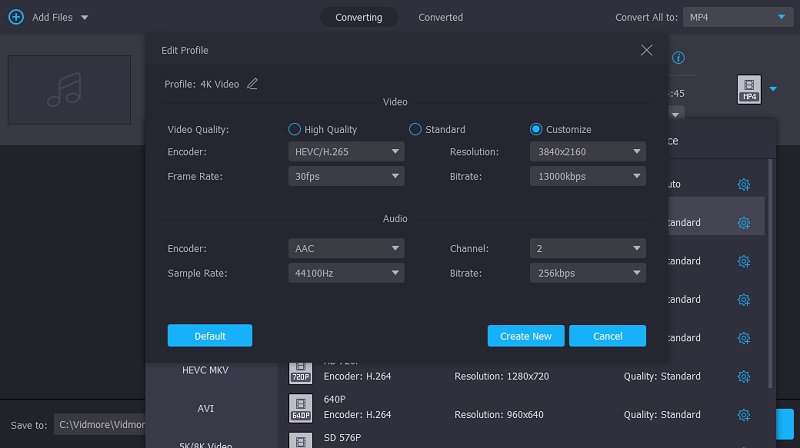 MP4 を編集 Vidmore