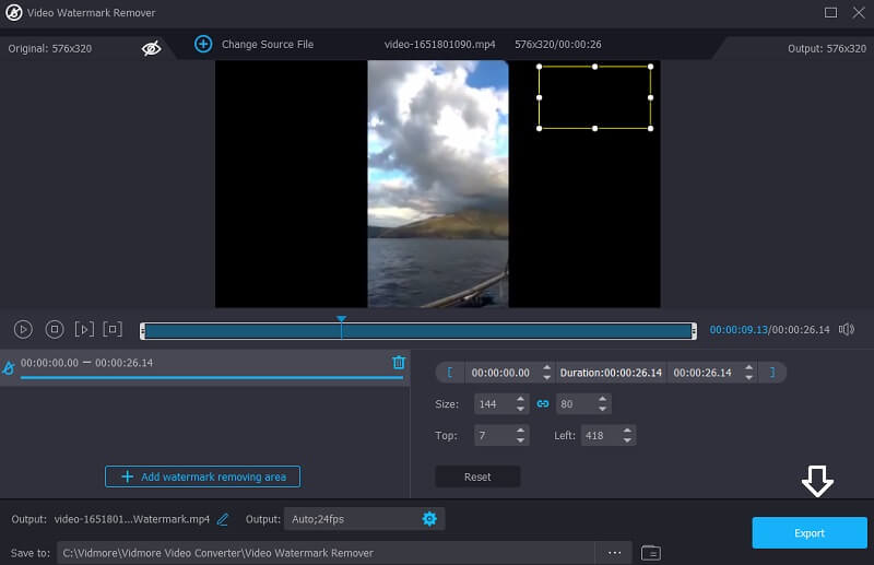 動画を書き出し VM