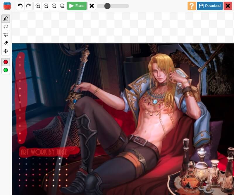 DeviantArt ウォーターマークを削除 InPaint