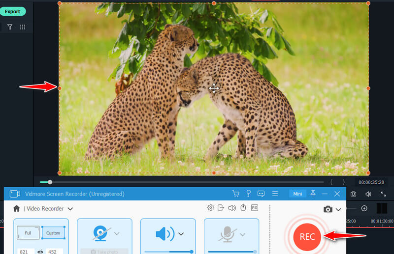 動画録画を開始