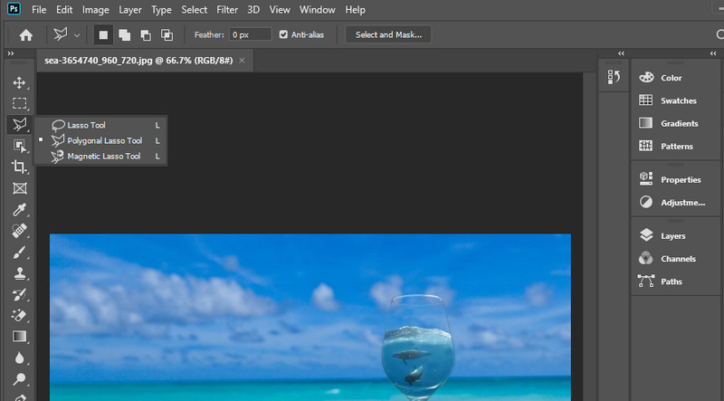 選択ツールを選ぶ