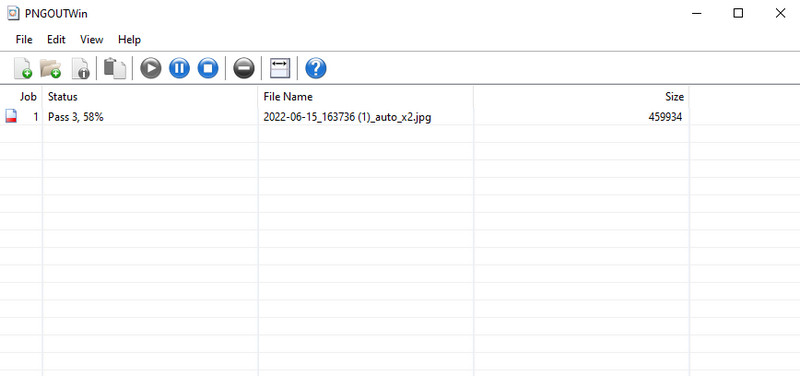 PNGOUTWin インターフェース