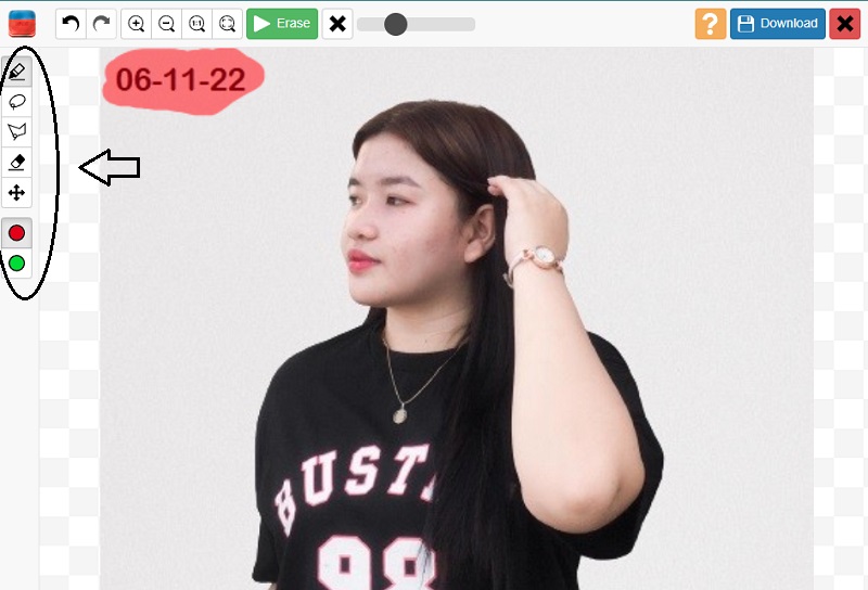 ステッカーを削除 InPaint