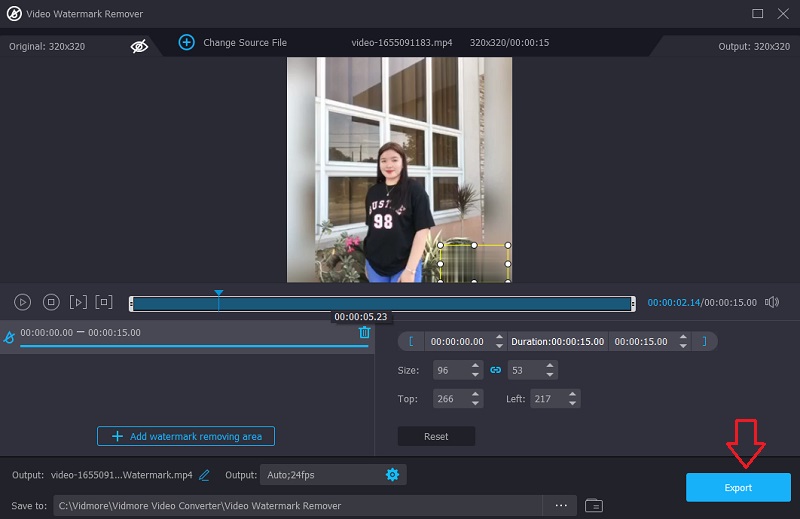 ステッカーを削除 Vidmore