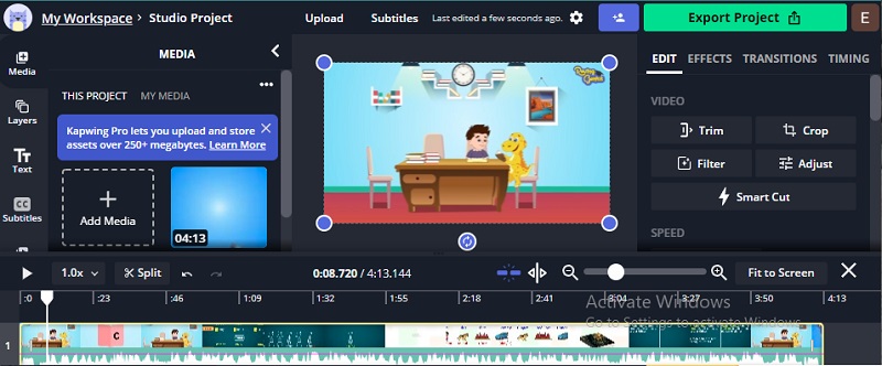ウォーターマーク削除（Kapwing）