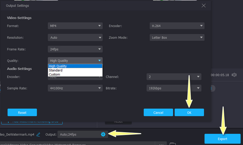 編集済み動画を保存