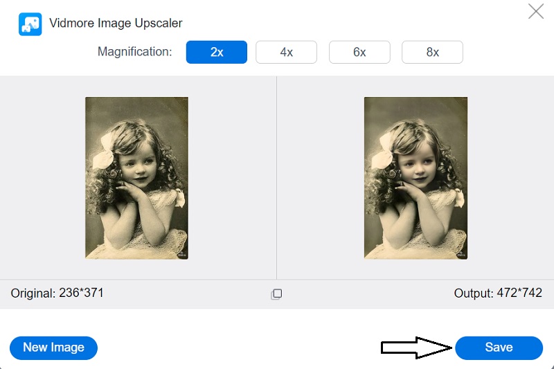 Vidmoreで画像を保存する