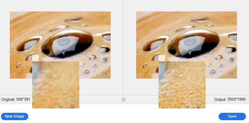 アップスケールした写真を保存