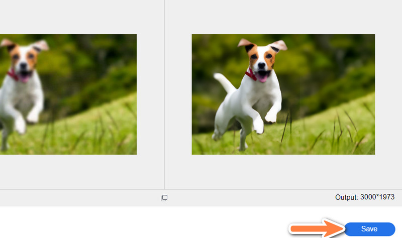 アップスケールした写真を保存