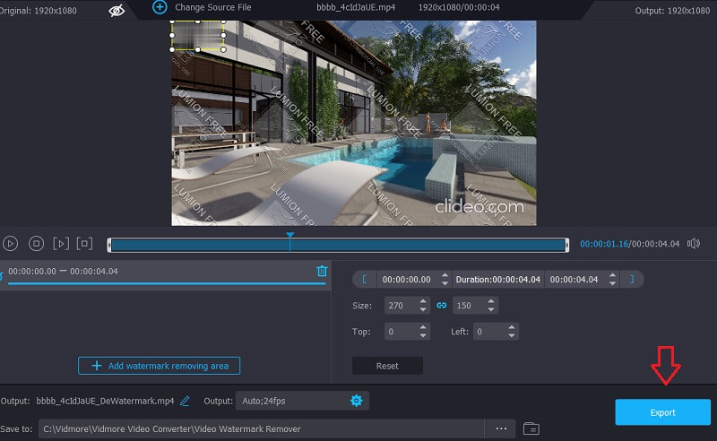 動画の保存 Vidmore