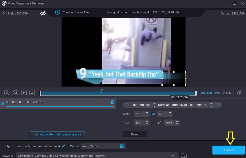 Vidmore で動画を保存