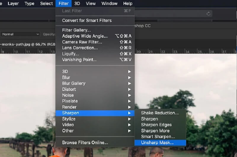 Photoshop アンシャープマスク