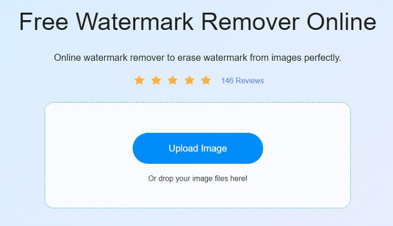 画像をアップロード Vidmore をクリック