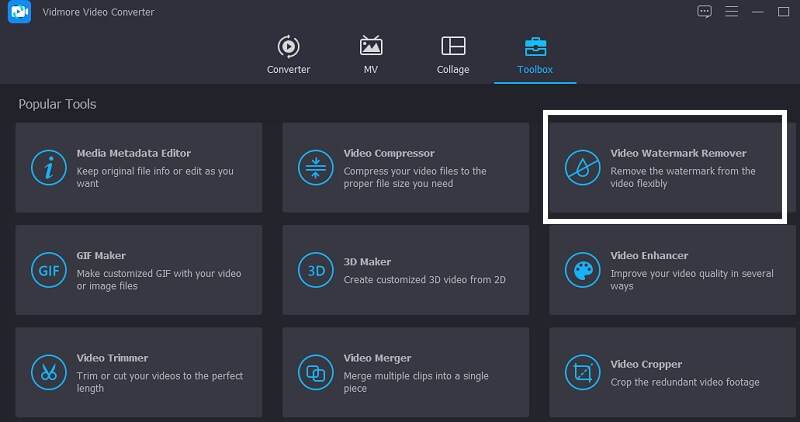 Go Toolbox Vidmore（Toolbox へ移動 Vidmore）