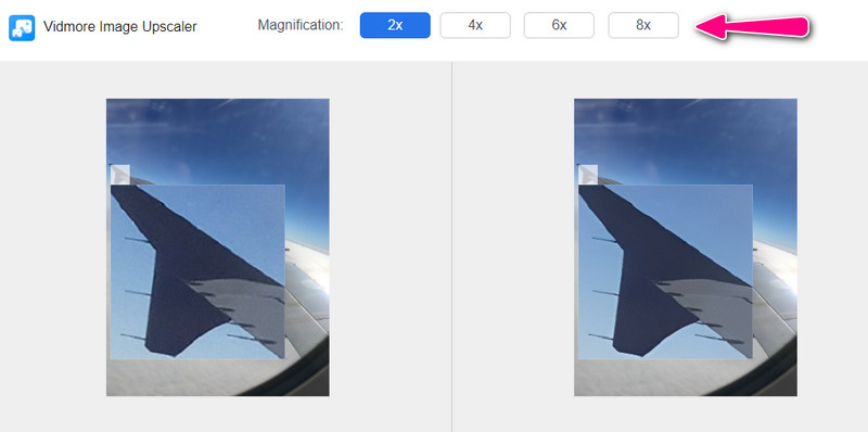拡大倍率を選択