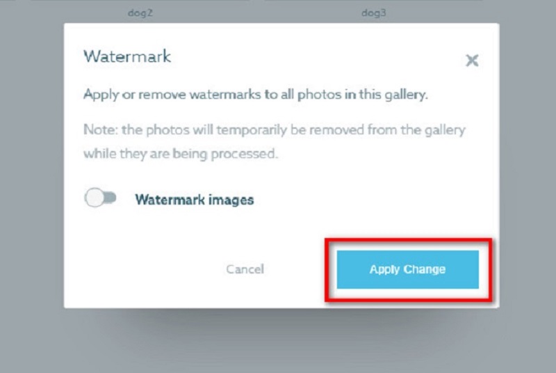Shootproof 変更を適用