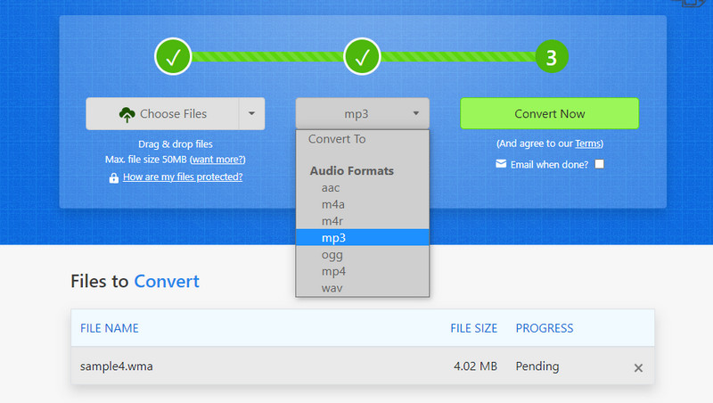 ZamZar オンラインツール