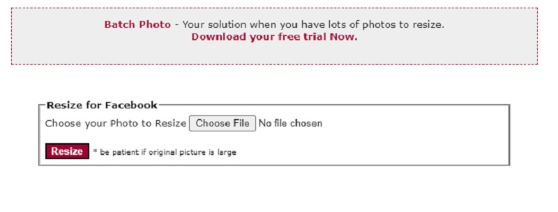 Facebook画像をShrinkPicturesで変更