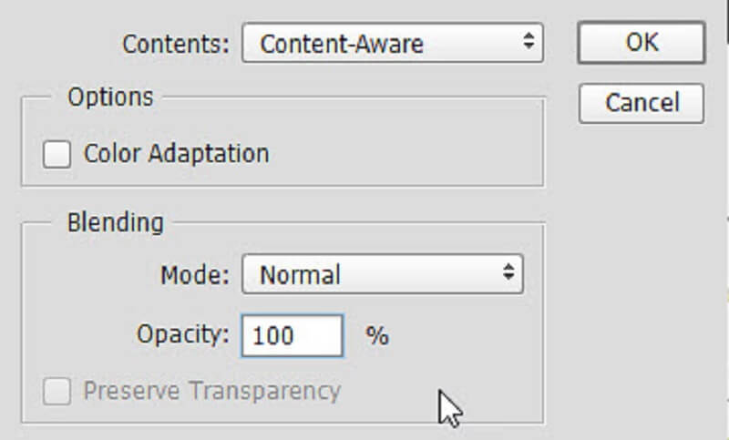 コンテンツに応じる Photoshop