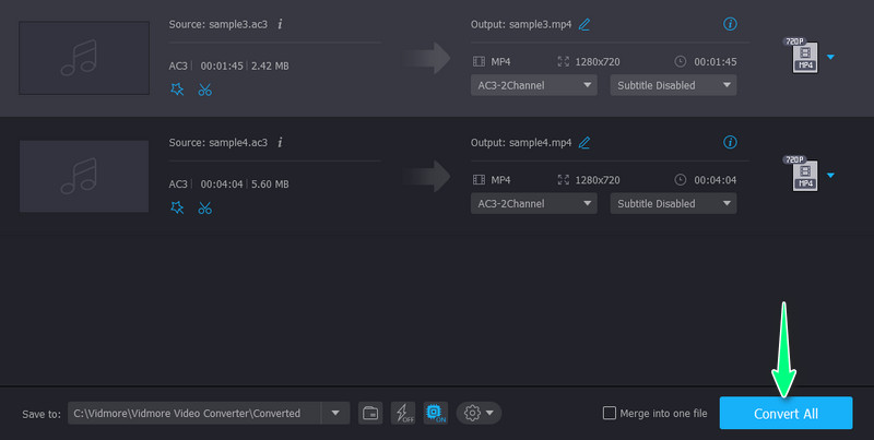 AC3 を MP4 に変換